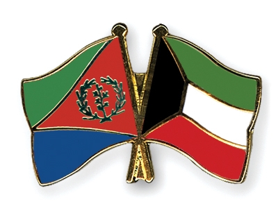 Fahnen Pins Eritrea Kuwait