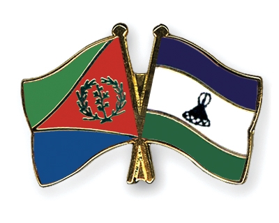Fahnen Pins Eritrea Lesotho