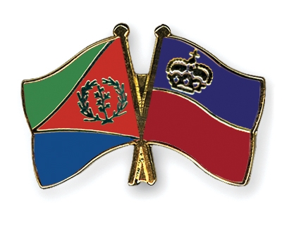 Fahnen Pins Eritrea Liechtenstein