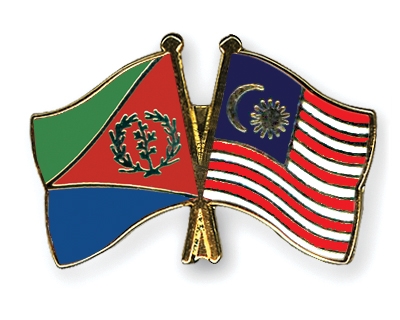 Fahnen Pins Eritrea Malaysia