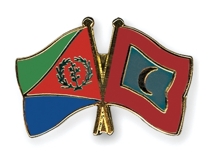 Fahnen Pins Eritrea Malediven