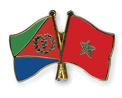 Fahnen Pins Eritrea Marokko