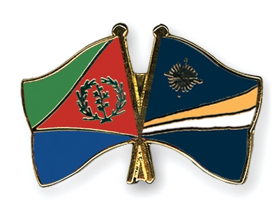 Fahnen Pins Eritrea Marshallinseln