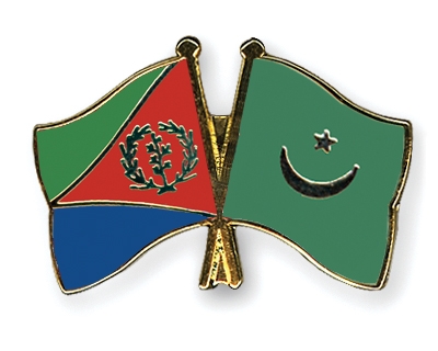 Fahnen Pins Eritrea Mauretanien