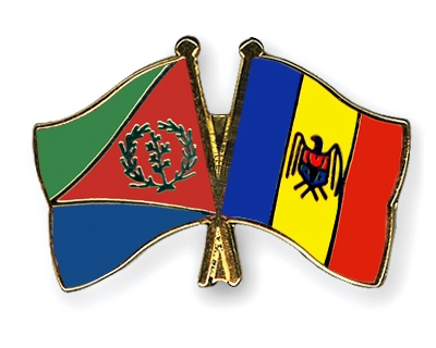 Fahnen Pins Eritrea Moldau