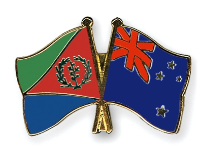 Fahnen Pins Eritrea Neuseeland