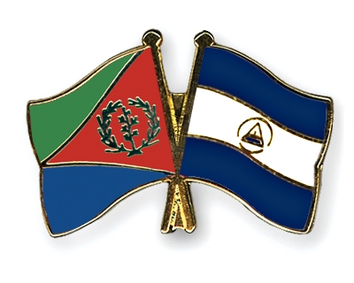 Fahnen Pins Eritrea Nicaragua