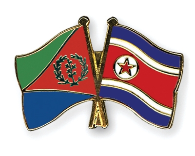 Fahnen Pins Eritrea Nordkorea