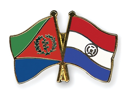 Fahnen Pins Eritrea Paraguay
