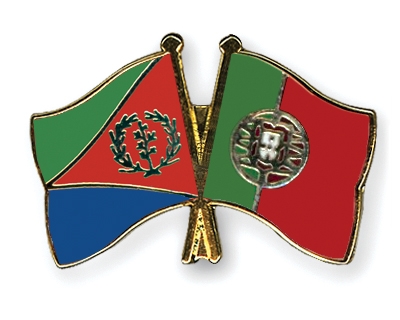 Fahnen Pins Eritrea Portugal