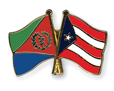 Fahnen Pins Eritrea Puerto-Rico