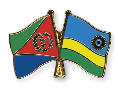 Fahnen Pins Eritrea Ruanda