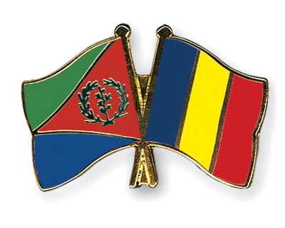 Fahnen Pins Eritrea Rumnien