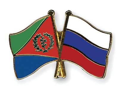 Fahnen Pins Eritrea Russland