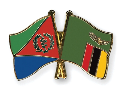 Fahnen Pins Eritrea Sambia