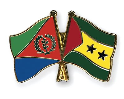 Fahnen Pins Eritrea Sao-Tome-und-Principe