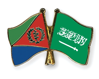 Fahnen Pins Eritrea Saudi-Arabien