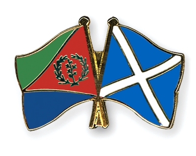 Fahnen Pins Eritrea Schottland