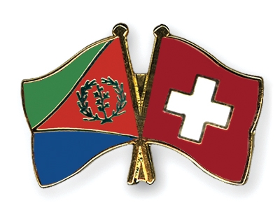 Fahnen Pins Eritrea Schweiz