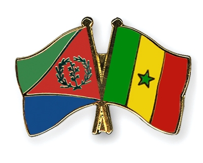 Fahnen Pins Eritrea Senegal