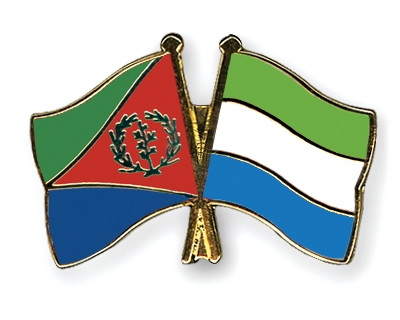 Fahnen Pins Eritrea Sierra-Leone