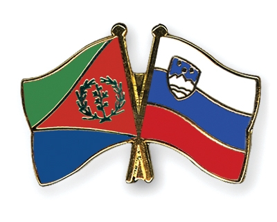 Fahnen Pins Eritrea Slowenien