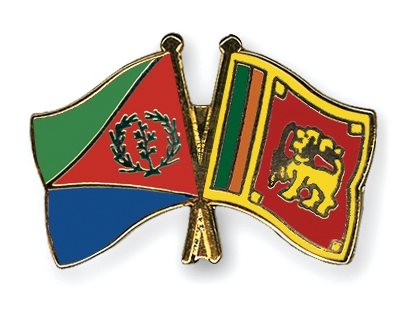 Fahnen Pins Eritrea Sri-Lanka
