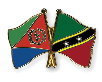 Fahnen Pins Eritrea St-Kitts-und-Nevis