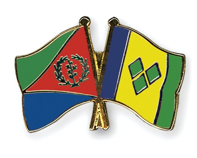 Fahnen Pins Eritrea St-Vincent-und-die-Grenadinen