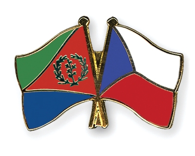 Fahnen Pins Eritrea Tschechische-Republik