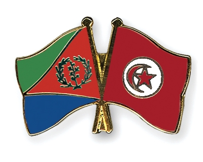 Fahnen Pins Eritrea Tunesien