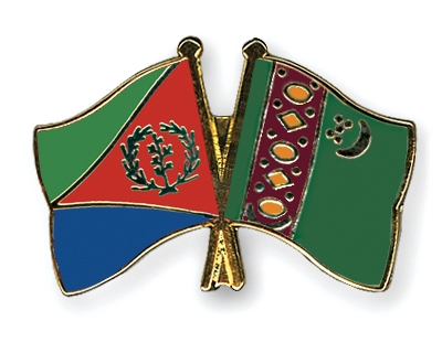 Fahnen Pins Eritrea Turkmenistan