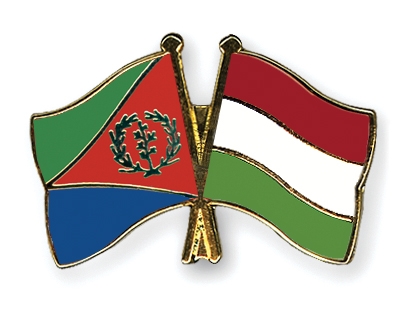 Fahnen Pins Eritrea Ungarn