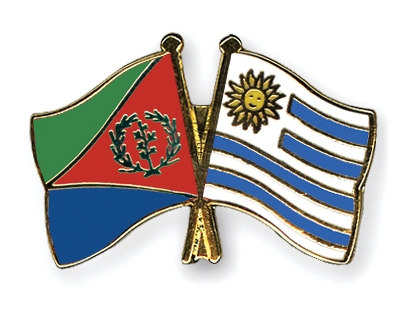Fahnen Pins Eritrea Uruguay
