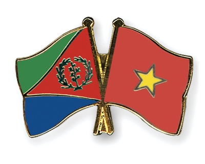 Fahnen Pins Eritrea Vietnam