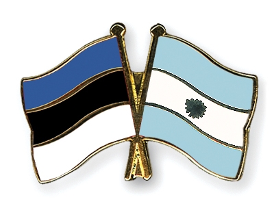 Fahnen Pins Estland Argentinien