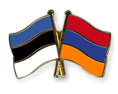 Fahnen Pins Estland Armenien
