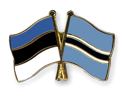 Fahnen Pins Estland Botsuana