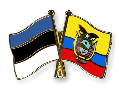 Fahnen Pins Estland Ecuador