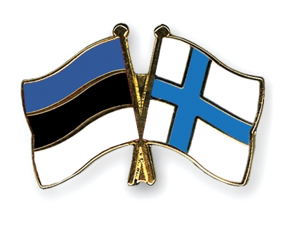 Fahnen Pins Estland Finnland