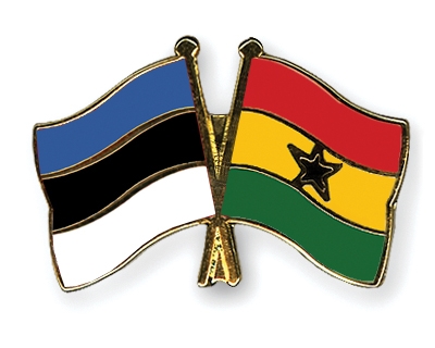 Fahnen Pins Estland Ghana