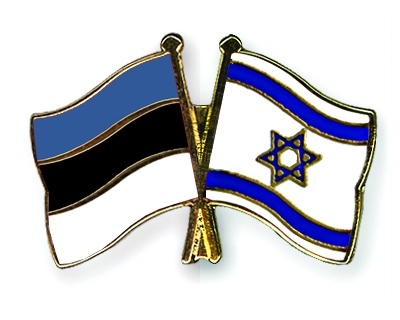 Fahnen Pins Estland Israel