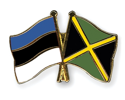 Fahnen Pins Estland Jamaika