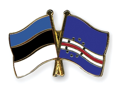 Fahnen Pins Estland Kap-Verde