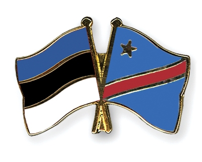 Fahnen Pins Estland Kongo-Demokratische-Republik
