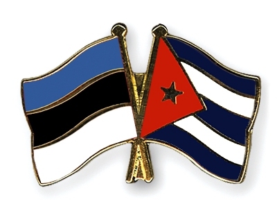 Fahnen Pins Estland Kuba