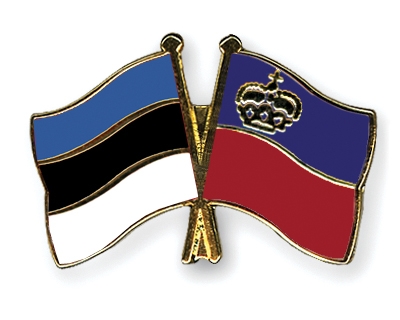 Fahnen Pins Estland Liechtenstein