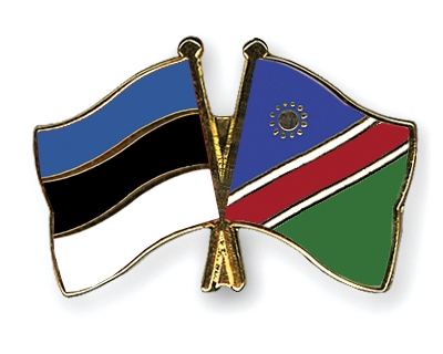 Fahnen Pins Estland Namibia