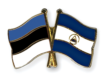 Fahnen Pins Estland Nicaragua