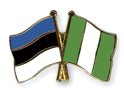 Fahnen Pins Estland Nigeria